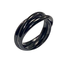 Trinary Black Titanium Ring
