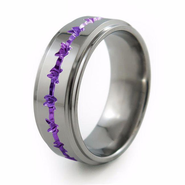 Barbed Wire Titanium Ring