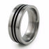 Titanium Ring with color, anodized or enamelled.