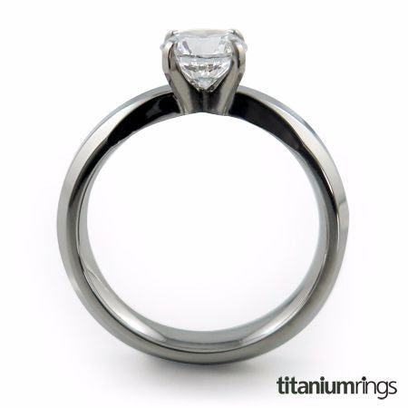 engagement ring, Titanium Engagement Ring, Canadian Diamond, Diamonds, Round Cut, Wedding Ring, Solitaire Engagement