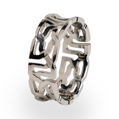 Alynore Phase Celtic Titanium Ring