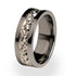 Amore Titanium ring with Stirling Silver inlay