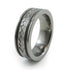 Titanium Ring with sound wave engraving of babys heartbeat from Ultrasound, or any soundwave that can be captured.