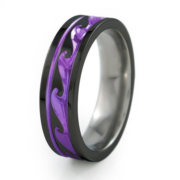 Atlantis | Black Titanium Ring