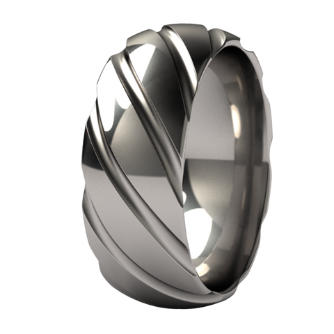 Twister Titanium Ring