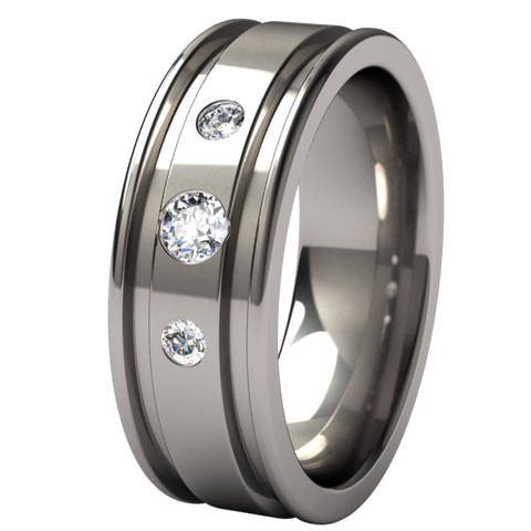 Abyss Past-Present-Future Inset Multi Stone