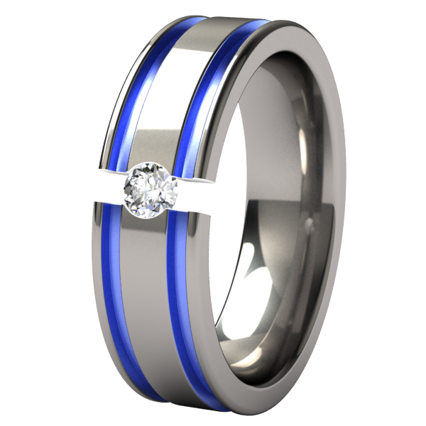 Abyss Tension Set - Colored-none-Titanium Rings