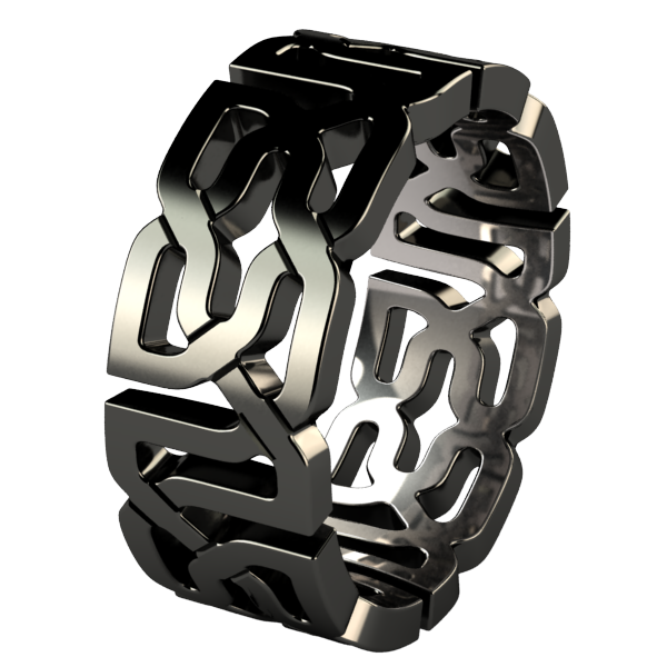 Alynore - Black-none-Titanium Rings