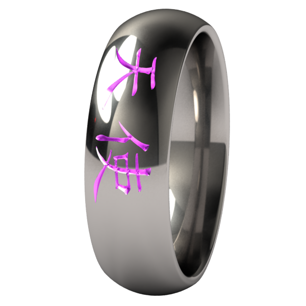 Angel Colored-none-Titanium Rings