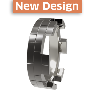 Bastion - Black-none-Titanium Rings