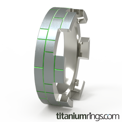 Bastion Colored-none-Titanium Rings