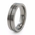 Titanium Wedding band. Classic titanium Wedding band