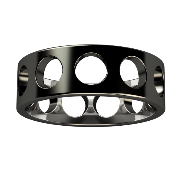 Deepcore - Black-none-Titanium Rings
