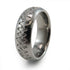 Titanium Ring with sound wave engraving of babys heartbeat from Ultrasound, or any sound wave that can be captured. 