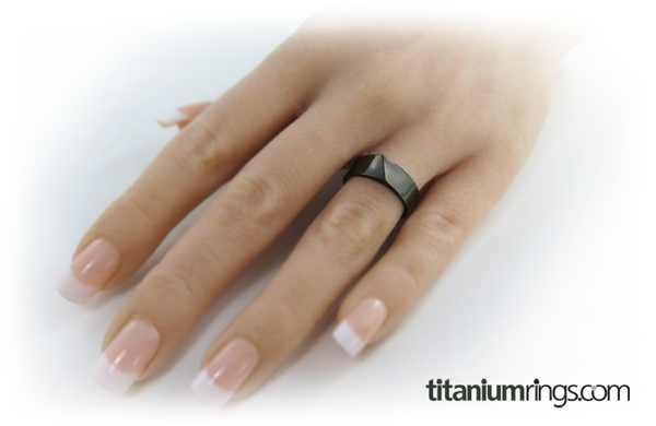 Edge - Black-none-Titanium Rings
