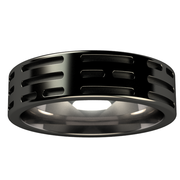 Elements Black-none-Titanium Rings