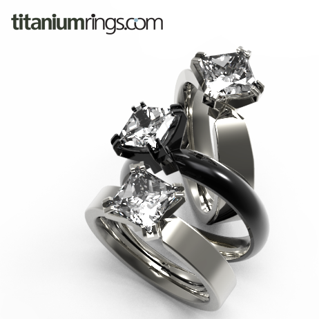 Gaia - black-none-Titanium Rings