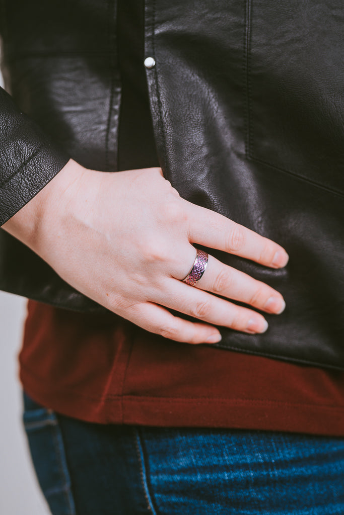 Heather | Women's Stealth Titanium Ring | Titanium Rings