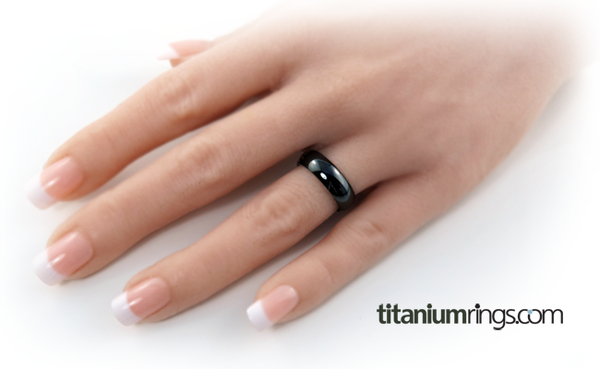 Lunar Eclipse - Black-none-Titanium Rings