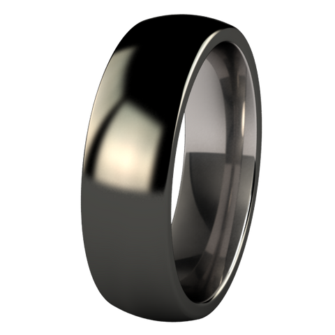 Lunar Eclipse Black Titanium Ring