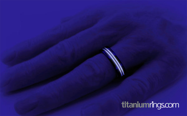 Equinox - Glow Enamel-none-Titanium Rings