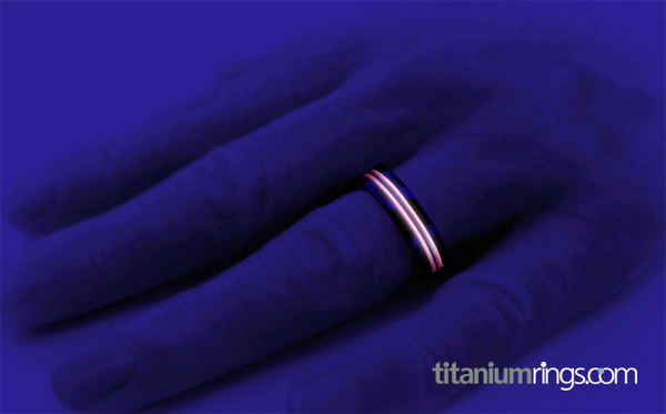 Equinox - Glow Enamel-none-Titanium Rings