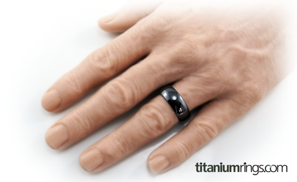 Lunar Eclipse - Black-none-Titanium Rings