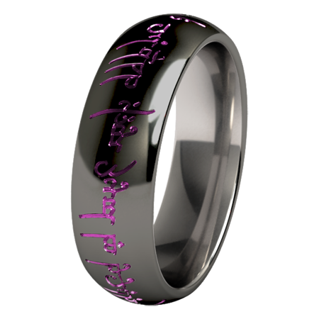 The One - Black & Colored-none-Titanium Rings