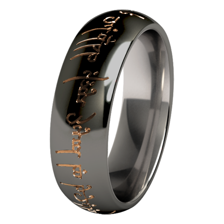 The One - Black & Colored-none-Titanium Rings