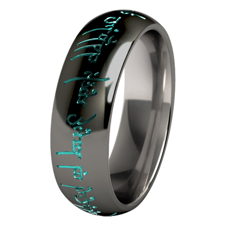 The One - Black & Colored-none-Titanium Rings