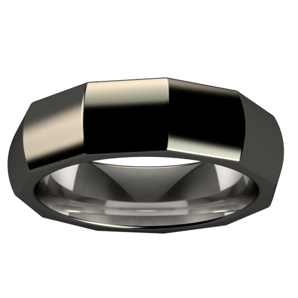 Perpetual Black-none-Titanium Rings