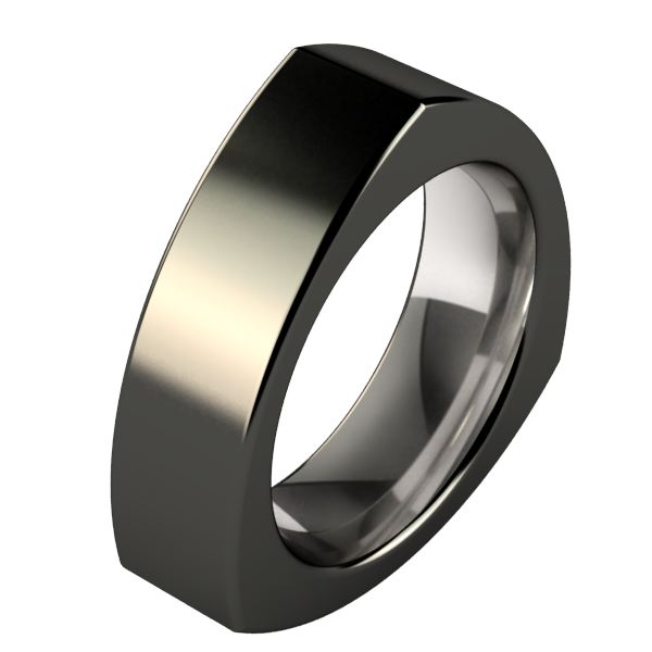 Prism Black-none-Titanium Rings