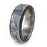 Shooting Stars black titanium fidget spinner ring
