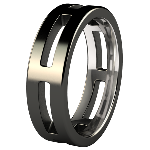 System - Black-none-Titanium Rings