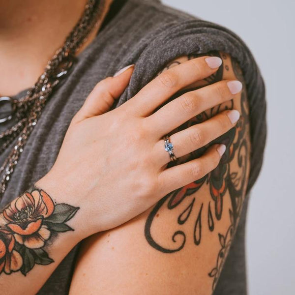 Electra with Aquamarine