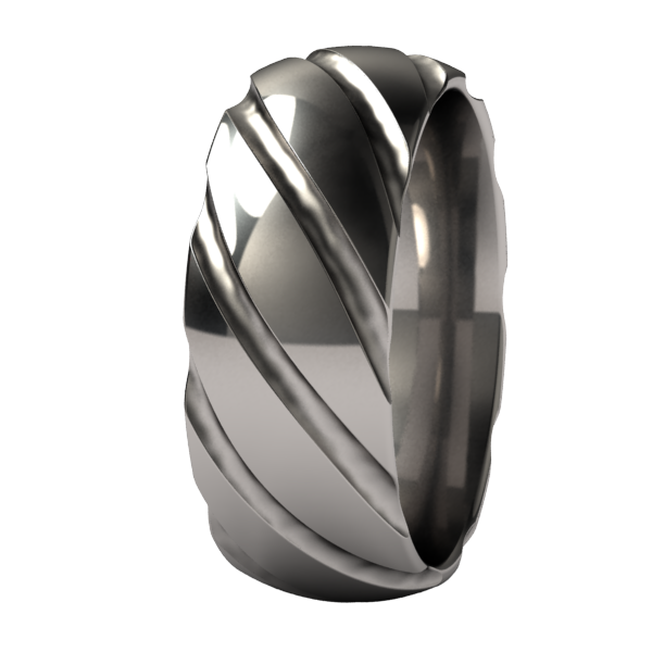 Twister-none-Titanium Rings