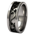 Vulcan Black 2tone-none-Titanium Rings