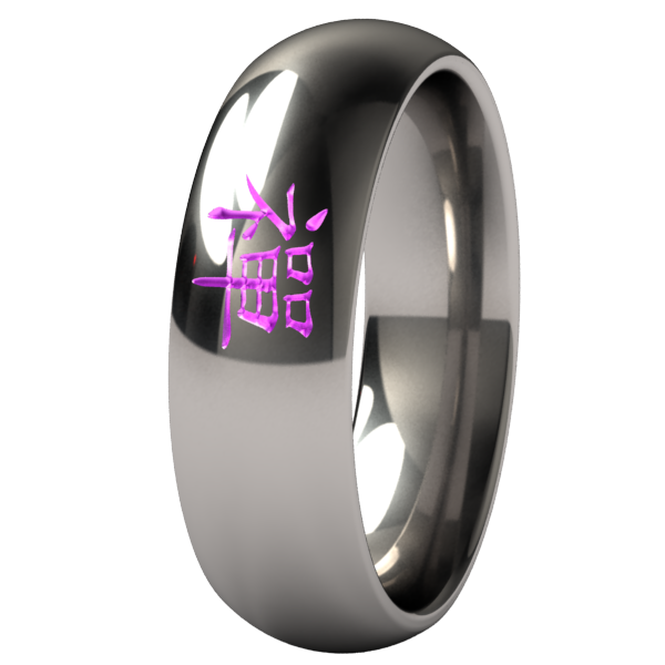 Zen Colored-none-Titanium Rings