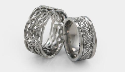 Celebrate St Patrick's Day with Celtic Inspired Titanium Rings