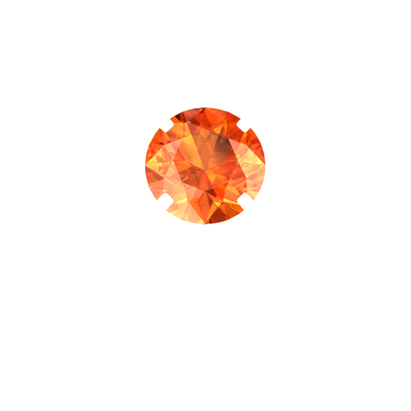 Sapphire-orange-lab grown-none-Titanium Rings