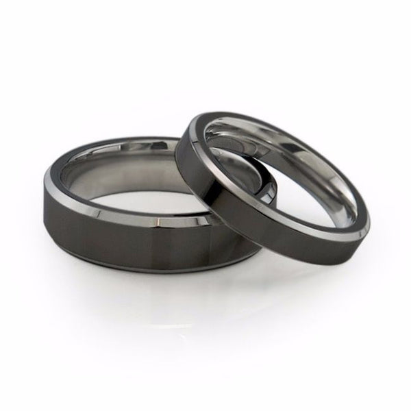 Two toned titanium band with comfort fit
