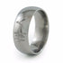 Soulmate titanium ring.  Chinese inscription on titanium ring. 