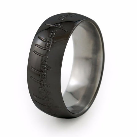 The One | Black Titanium Ring