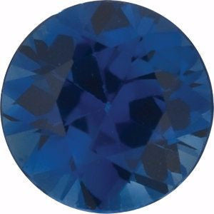 Sapphire | Blue | Round | Diamond Cut - Quality A-Option-Titanium Rings