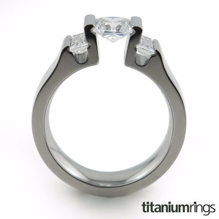 engagement ring, Titanium Engagement Ring, Canadian Diamond, Diamonds, Round Cut, Wedding Ring, Solitaire Engagement
