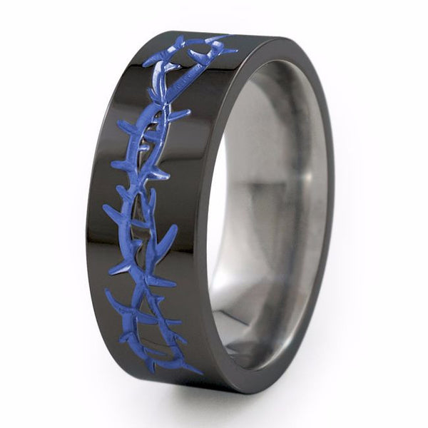 Taboo-Black-Anodizing-Option-Titanium Rings