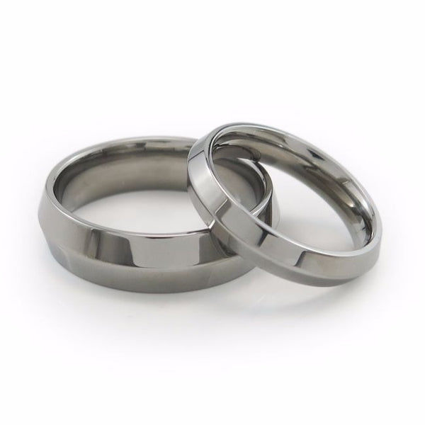 Mens & Ladies Titanium Wedding bands with comfort fit 