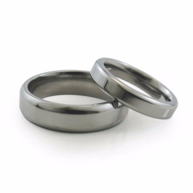 Men's Stainless Steel Ring, Smooth Comfort Fit Wedding Band