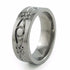 Celtic knot pattern ring, celtic ring, mens ring, mens celtic ring, titanium ring 