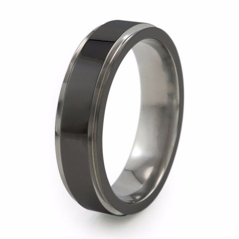 Samurai | Two-Tone Titanium Ring